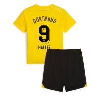 Borussia Dortmund Sebastien Haller #9 Koti Peliasu Lasten 2023-24 Lyhythihainen (+ Lyhyet housut)